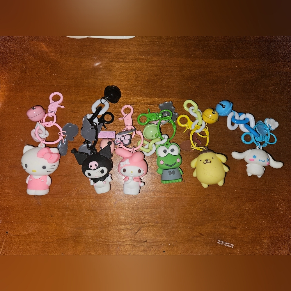 Hello Kitty + Friends Keychains Sold Together